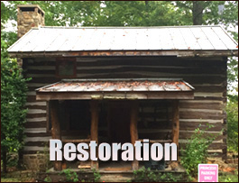 Historic Log Cabin Restoration  Marshall County, Alabama